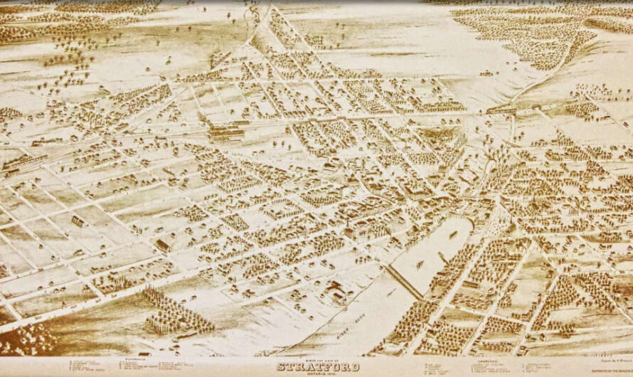 A Bird’s Eye View of Stratford 150 Years Ago 